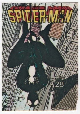 Marvel Universe Series 1 Sticker #28 Spider-Man 1986 Comic Images NEW Corner Cut