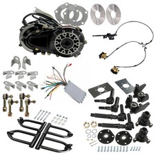 4 Wheel Drive Axle Kit Differential Motor Front Shock Swing Arm Assembly Go Kart