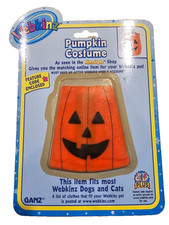 Webkinz Pumpkin Costume Brand New with Online Code Fits Most Webkinz Dogs Cats