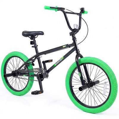 Freestyle BMX Bike, 20  Trick Bicycle w/ 360 Degree Steering, Adjustable Seat
