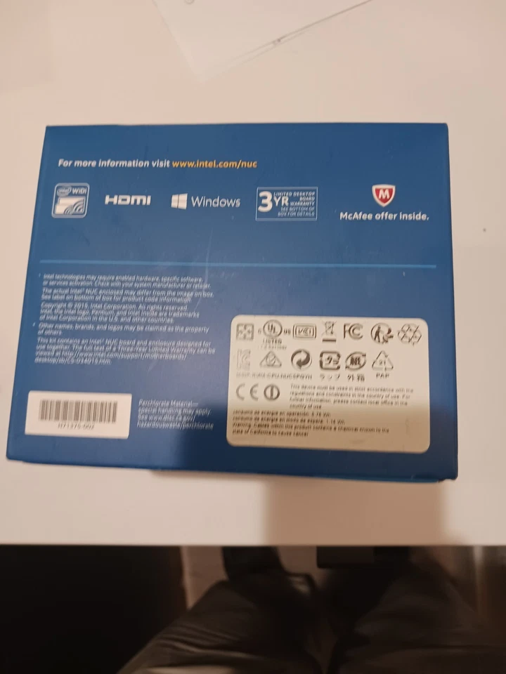 Intel NUC Mini PC NUC5PGYH0AJ IntelPentium N3700 1.60Ghz Quad-Core Kit Open - Image 3 of 4