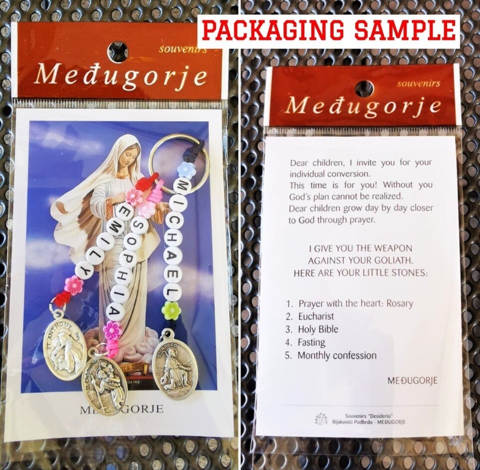 St Joseph Keychain, Catholic Accessories Medal Charm Pendant Religious