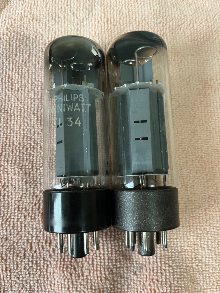 Mullard EL34 XF2, OO getter, matched pair- tested | eBay Mullard EL34 XF2, OO getter, matched pair- tested | eBay