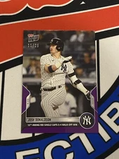 2022 MLB TOPPS Now #942 JOSH DONALDSON WALK OFF HIT YANKEES Purple Parallel /25