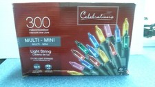 Celebrations 300 IN/OUT Mini lights red, green, yellow, blue, pink 9239708 FS
