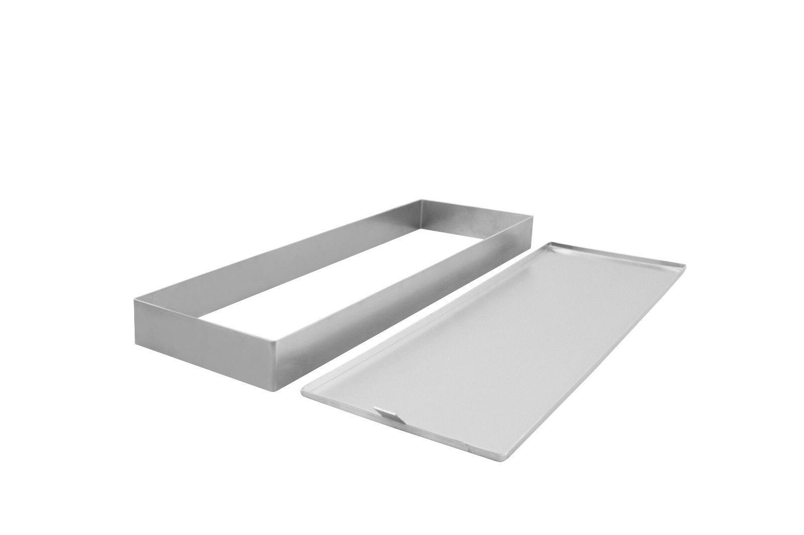 Schnittkuchenblech Backblech Bodenblech + Rahmen abnehmbar 2 tlg. Alu div. Gr.