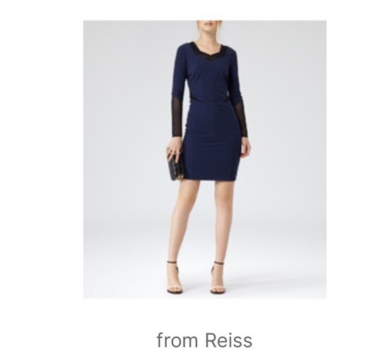 reiss blue dress long sleeve Buy Reiss Navy Mabel Long-Sleeve Belted Midi Dress from Next USA