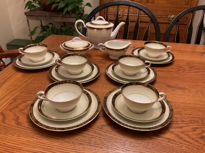 Noritake - Catharine様セット VTG Noritake Dessert Service for 6 Pattern No. 666–Very