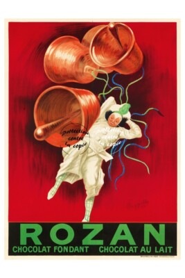 REKLAME SCHOKOLADE ROZAN Rf0627 - POSTER HQ 40x60cm eines VINTAGE POSTERS