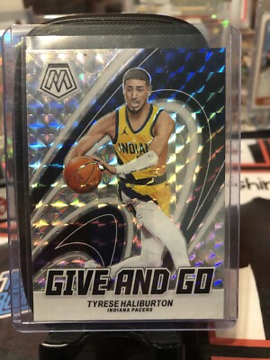 2023-24 Panini Mosaic - Give and Go Tyrese Haliburton #7 Mosaic Prizm