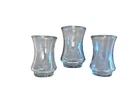 Vintage Anchor Hocking Juice Glass Clear Bell Shaped Jelly Jar Set Of 3