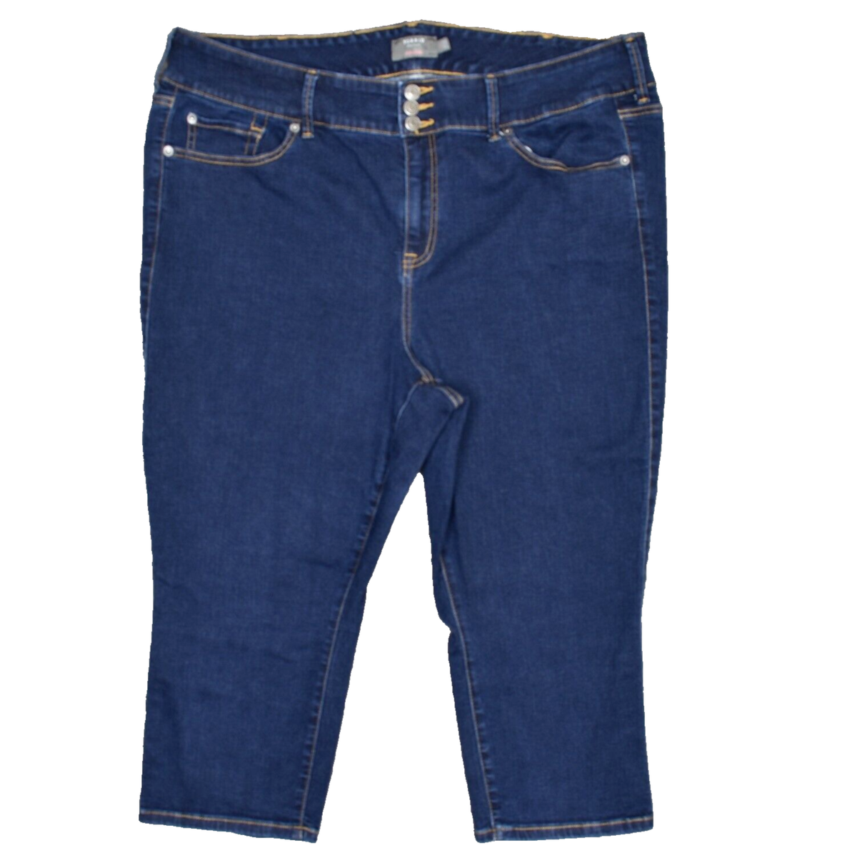 Torrid Women's Crop Jegging Super Soft Jeans Cotton Blend Blue Plus Size 24  Zip