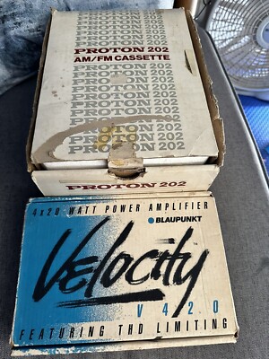 Proton 202 Cassette Car Stere With Velocity V420 Amp L@@K! 