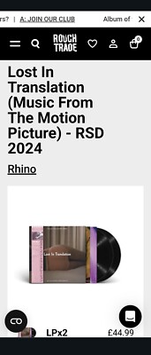 RSD 2024: Lost In Translation Soundtrack O.S.T. (ltd. 2-LP Deluxe