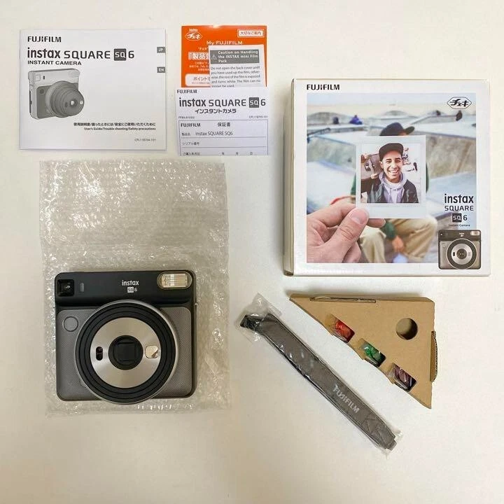 FUJIFILM instax SQUARE SQ6 Instant Film Camera Graphite Gray Japan Camara