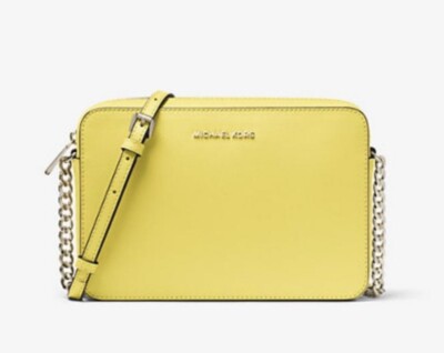Michael Kors Jet Set East West Crossbody Bag in Sunshine Yellow