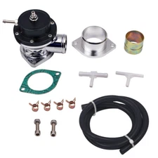40mm Universal Type-RS Turbo Blow Off Valve BOV Kit Adjustable 30psi & Flange