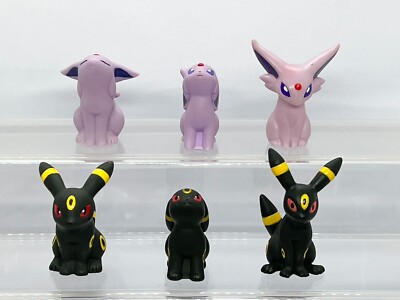 旧裏 イーブイ進化セット Umbreon Espeon Eeveelution Espeon Umbreon Pokemon Eievui Ippai Collection Kime-Waza Figure