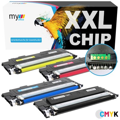 Toner x4 W2070A-W2073A 117A mit CHIP für HP Laser 150A 150NW MFP 178NW 179FNW XL