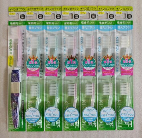 KISS YOU Ion toothbrush regular superfine Bundle of 1 handle and 12 heads  - Zdjęcie 1 z 2