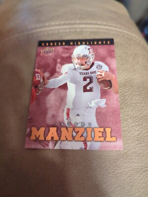 Johnny Manziel Rookie RC -Texas A&M Heisman UD Career Highlights #JM-10  Grade 10