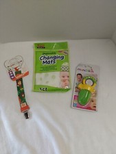 Mixed Lot Baby Items Pacifier Clip, Changing Mats  Fresh Food Feeder