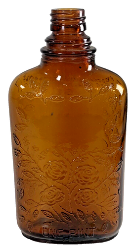 VTG Four Roses Amber Frankfort Dist. Bourbon Whiskey Bottle - NO LID ...