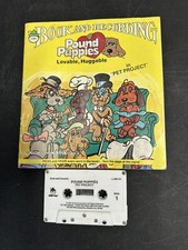 1985 VTG Pound Puppies In Pet Project Book and Record Character Cartoon W/ Tape