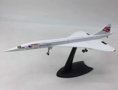 30cm Concorde British Airways BA With Wheels Metal Aircraft Plane Model ...