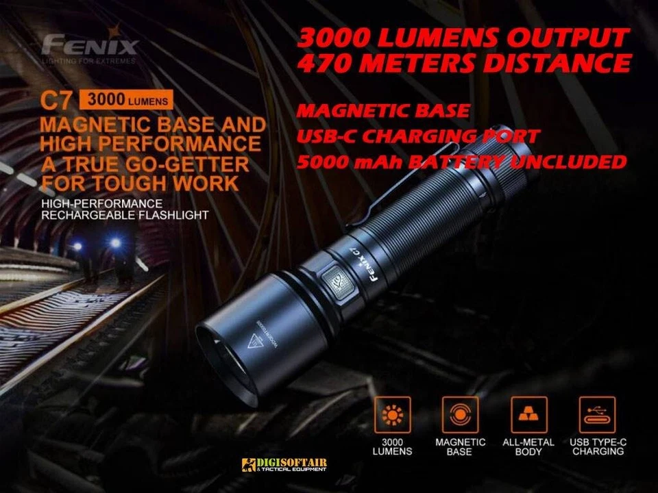 FENIX C7 torcia LED 3000 lumens - Imagen 3 de 4