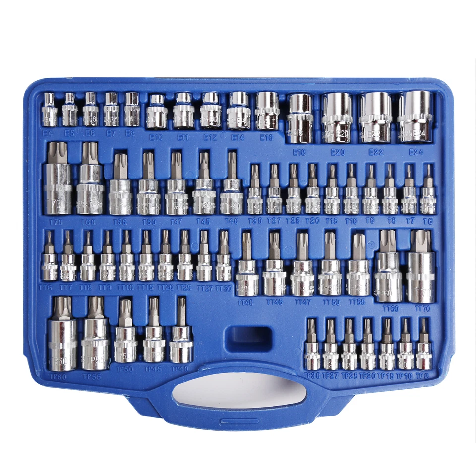 60Pcs Master Torx Bit Socket and External Torx Socket Set | S2 and Cr-V Steel - Image 2 of 4