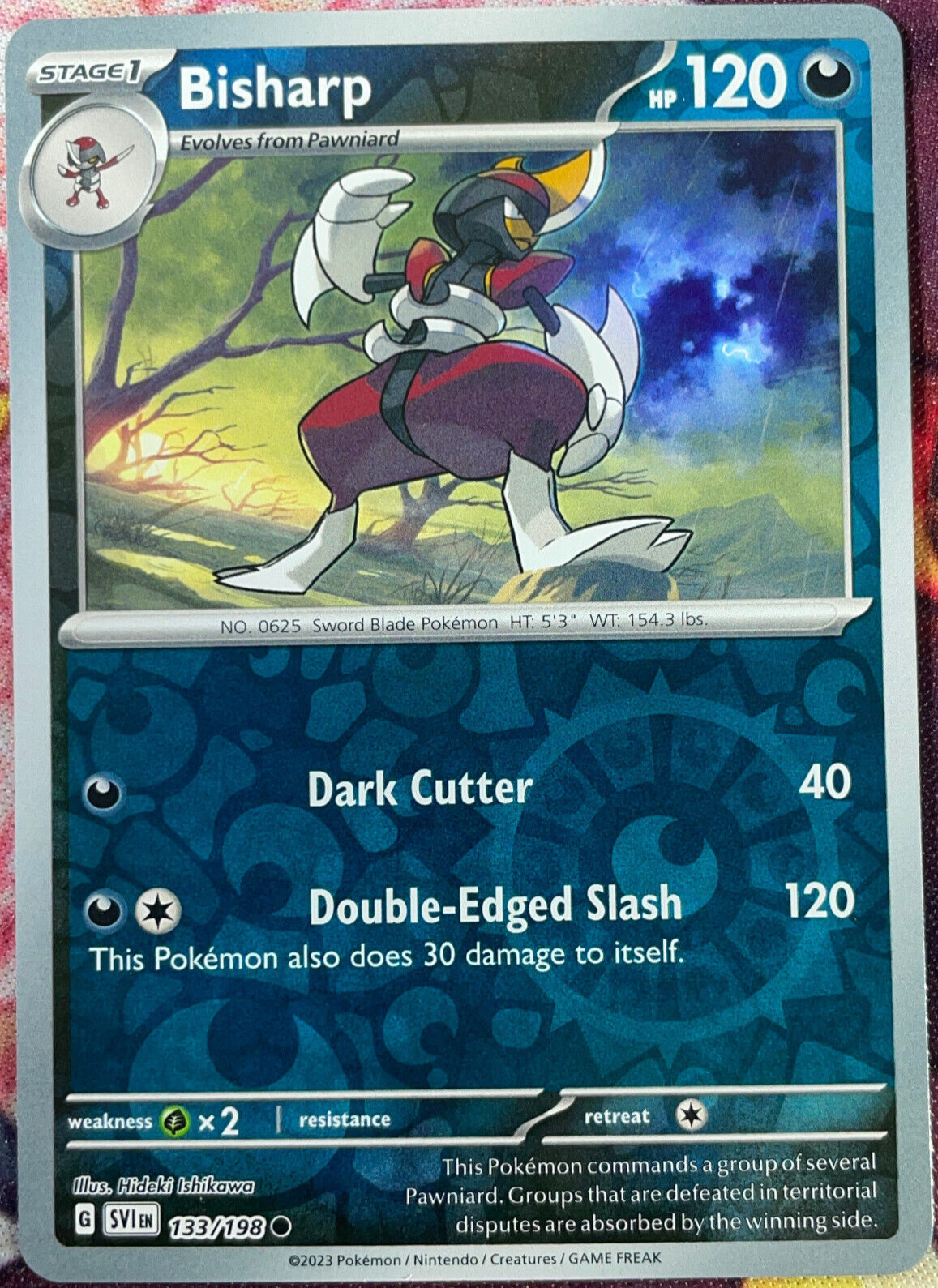 Bisharp Reverse Holo - 133/198 - Scarlet & Violet Base Pokemon 2023