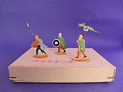 20 Figurines étain Guerriers Germains - Zinnfiguren Teutoburger - Antiquité 35mm