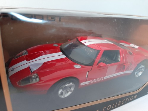 MOTORMAX 1:24 FORD GT RED/WHITE STRIPE DIECAST MODEL CAR UNOPENED BOXED-MIB - Picture 3 of 10