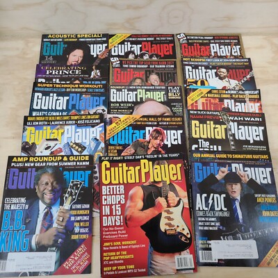 Guitar Player Magazine Late 2000s Lot 15 Issues Rock Musice AC DC BB KING