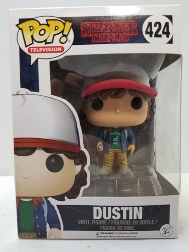 Funko Pop! Stranger Things Dustin #424 Netflix Vinyl Figure In Box