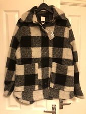 H&m Wool Shirt Jacket Checked Blog Blogger Sold Out Trend Size L