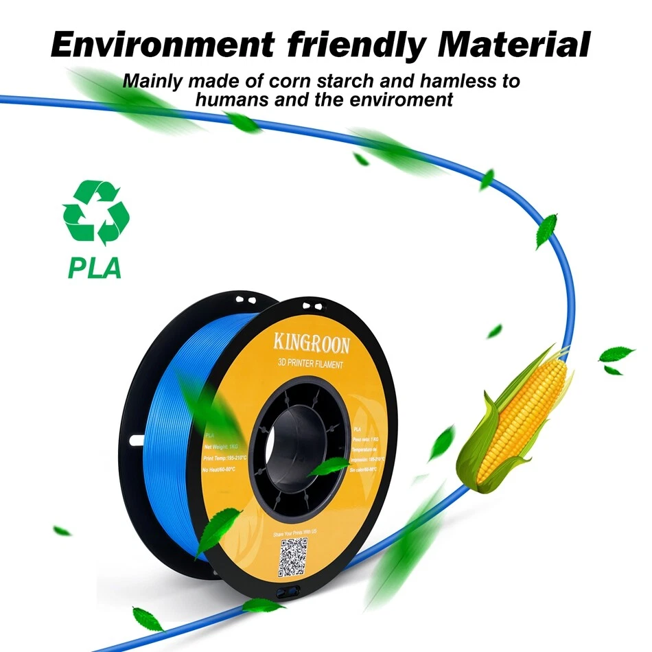 New 10KG 3D Printer Filament Lot PLA 1.75mm Material Spool Printing Random Color - Image 3 of 4