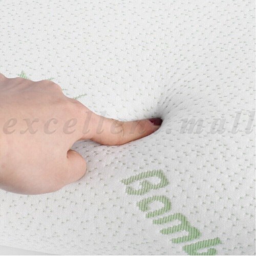 Luxury Soft Contour Bamboo Pillows Cushion Memory Foam Fabric Hypoallergenic AU - Picture 9 of 12