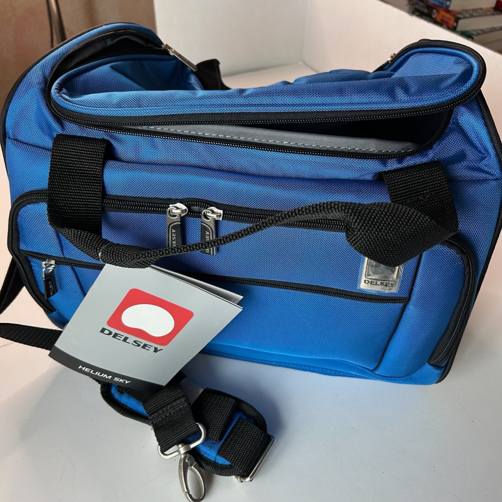 Delsey Luggage Helium Sky Personal Bag Duffel Blue 2791902 Travel Tote