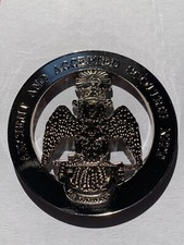 Masonic  Metal Chrome 33rd degree wings down Auto Car Emblem
