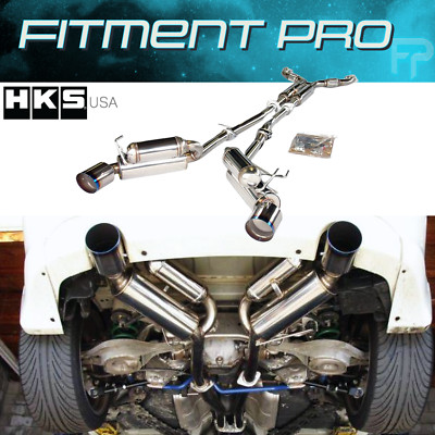 HKS 32009-BN001 Hi-Power Catback Dual Exhaust System For 03-09