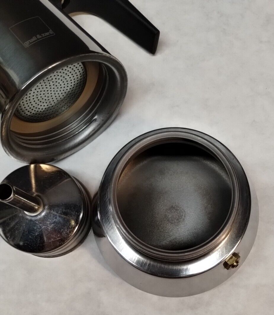 Gnali & Zani Italian Stove Top Coffee Maker Espresso Moka Pot Complete