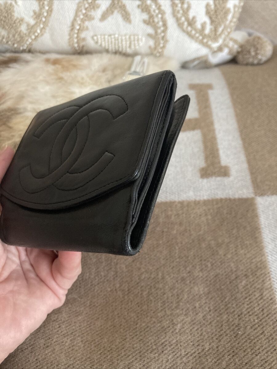 small black chanel wallet authentic