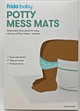 Frida Baby Potty Mess Mats  Disposable Floor Pads For Easy Cleanup.  Potty Train