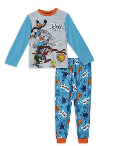 Space Jam Boys Long Sleeve Pajamas Set 2-Pieces Shirt Pants Size M 8