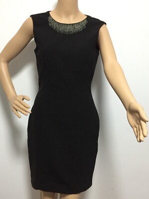 H&M Women's Cocktail Party Dress Black , With Silver Neckline Size 6 | eBay