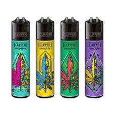 Briquet Clipper - Collection complète briquet clipper x 4 - Geometrical Leaves 2