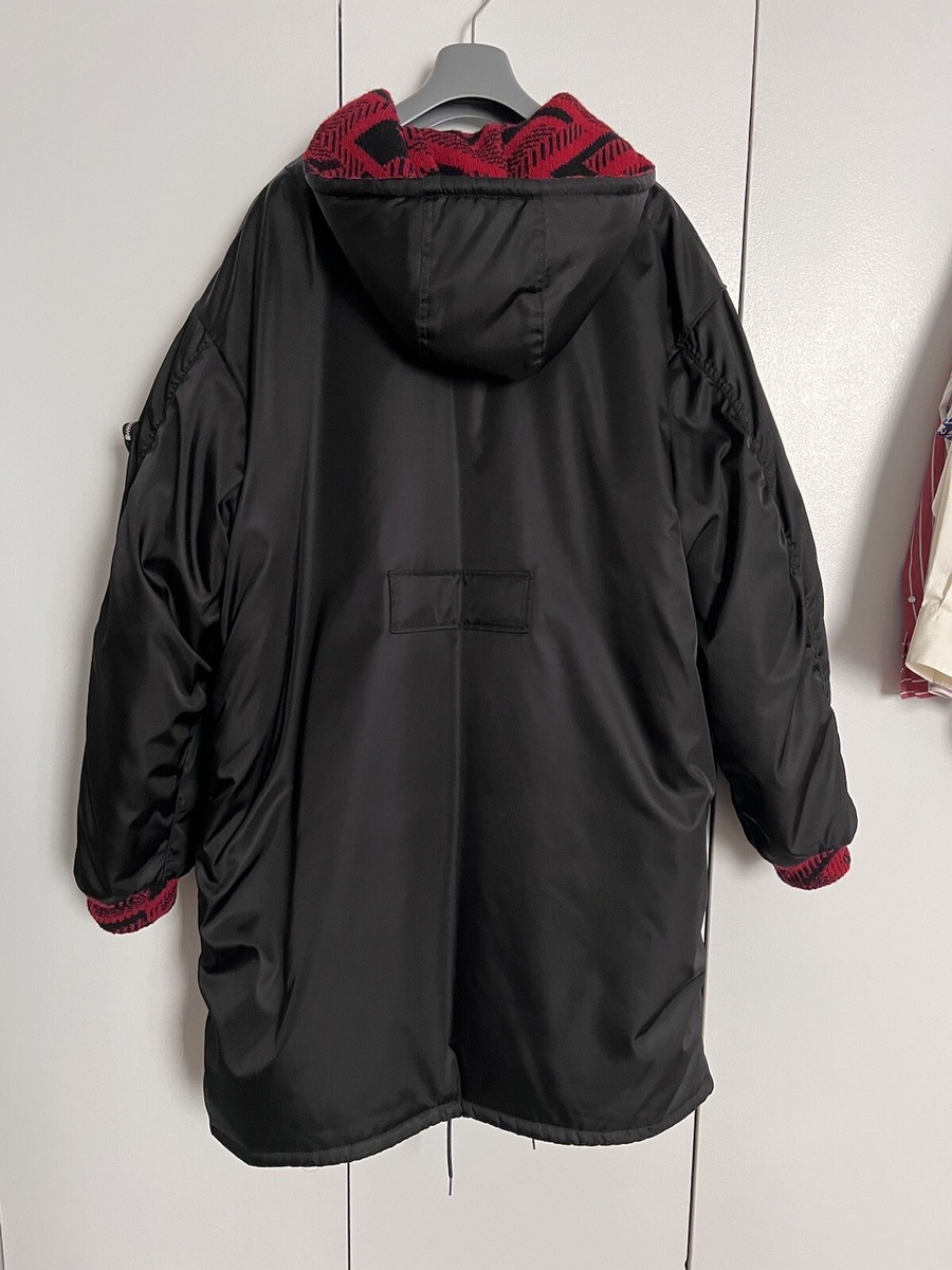 FW21 Prada Runway by Raf Simons Re-nylon Bomber Jacket - Black