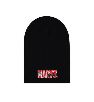 Marvel Comics Mütze Core Logo Slouchy Beanie Wintermütze Strickmütze
